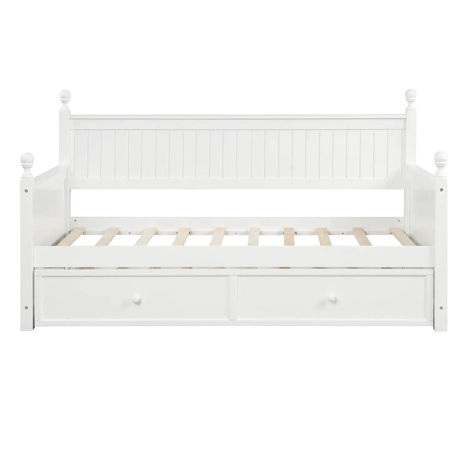 Twin Size Daybed & Twin Size Trundle - White by HouseOfZazla