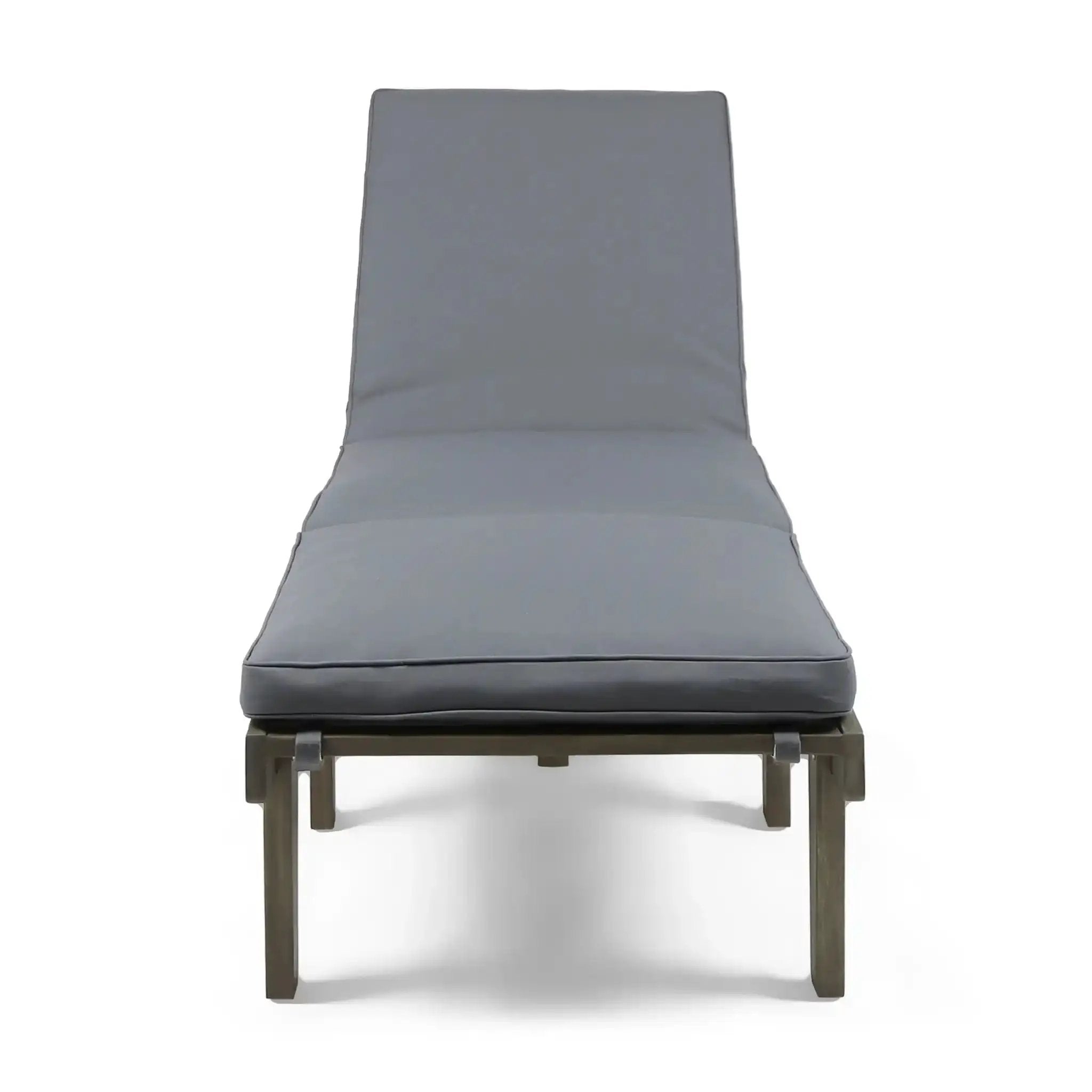 Ariana Wood Chaise Lounge with Cushion by HouseOfZazla