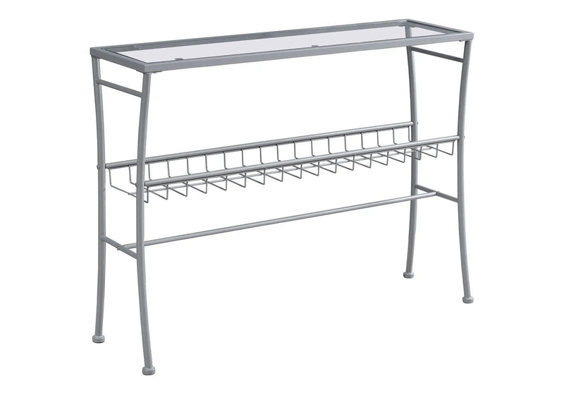 Accent Console Table For Entryway, Contemporary & Modern - Silver by HouseOfZazla