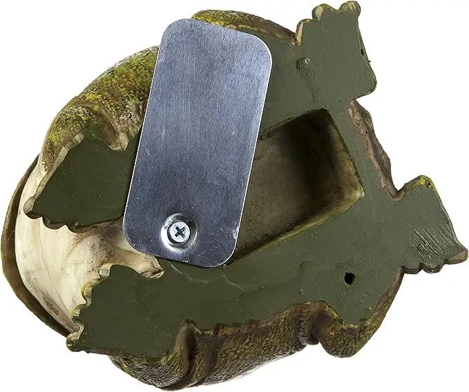 Evergreen Cute Portly Frog Outdoor Statue and Secret Key Holder | Weatherproof and Outdoor Safe | Garden Sculpture | Porch Garage or Patio Home Decor | 6 Inches Tall by GreenHaven Gardens