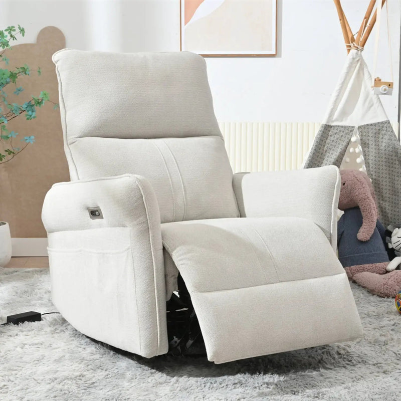 270° Power Swivel Rocker Recliner Chair for Adults by HouseOfZazla