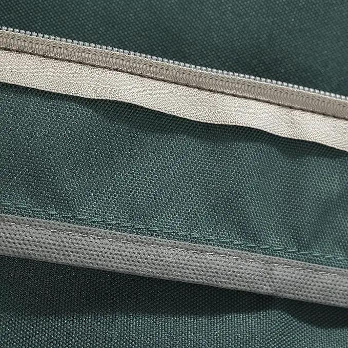 Classic Accessories Ravenna Water-Resistant 21 x 21 x 3 Inch Patio Seat Cushion, Mallard Green by GreenHaven Gardens