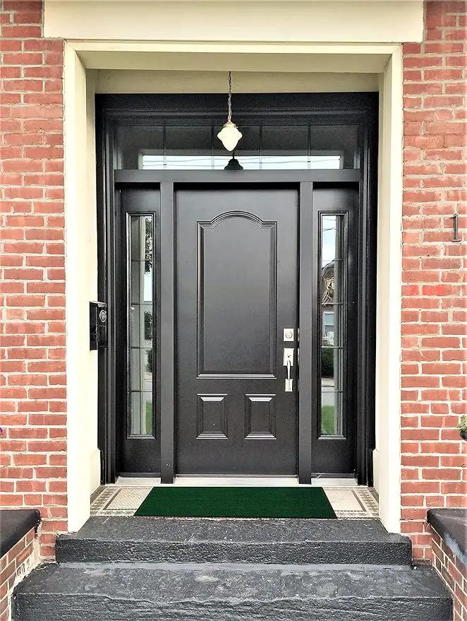 Profile Rubber Door Mat, 47x31inch, Heavy Duty, Entrance Doormat, Indoor and Outdoor, Waterproof, Easy Clean Shoe Scraper, Home Rug Welcome Mats for Entryway, Patio, Porch, Green by GreenHaven Gardens