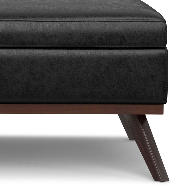 Owen - Multifunctional Square Coffee Table Storage Ottoman by HouseOfZazla