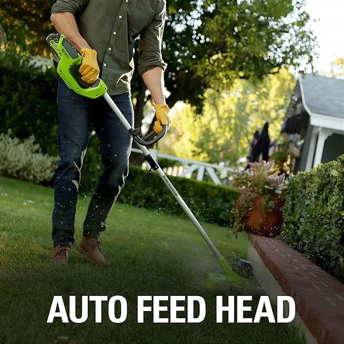Greenworks 40V 12" Cordless String Trimmer, 2.0Ah Battery and Charger Included by GreenHaven Gardens