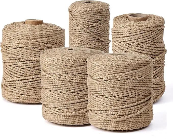 Natural Jute Twine,656 Feet 4mm Hemp Twine Rope for Gift Wrapping Craft Plant Garden Christmas Handmade Arts Decoration Packing String Home Decor by GreenHaven Gardens