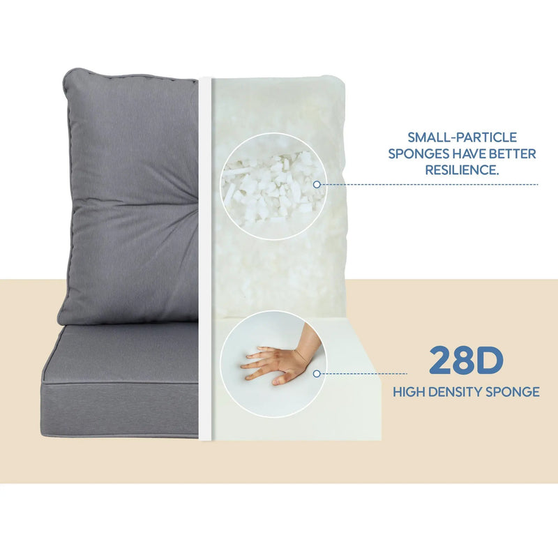 Outdoor Deep Seat Cushions for Patio Furniture, Set of 2 by HouseOfZazla