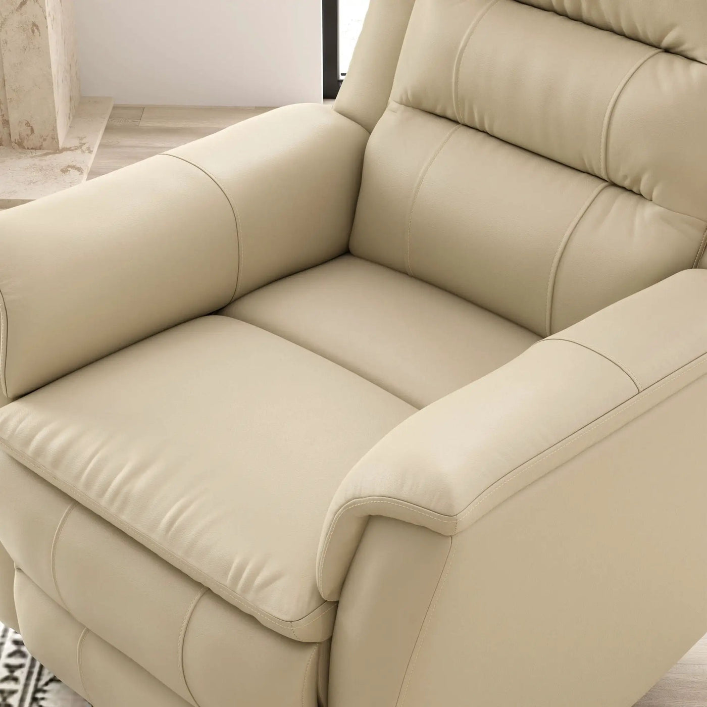 Swivel Recliner With Manual Adjustable Footrest by Unique Piece Furniture