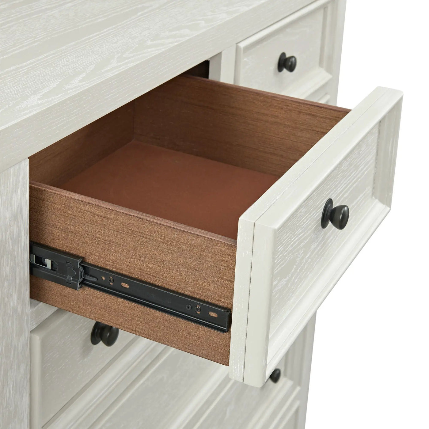 6 Drawer Chest With Knobs And Smooth Slides by HouseOfZazla