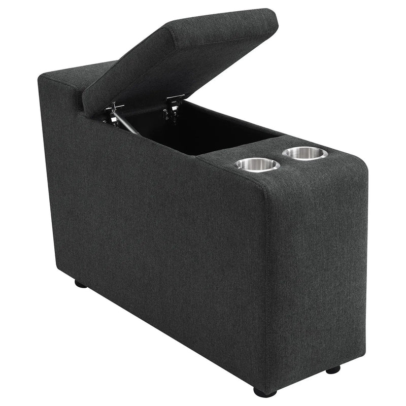 Collins 5-Piece Power Reclining Home Theater Seating Dark Grey by Unique Piece Furniture