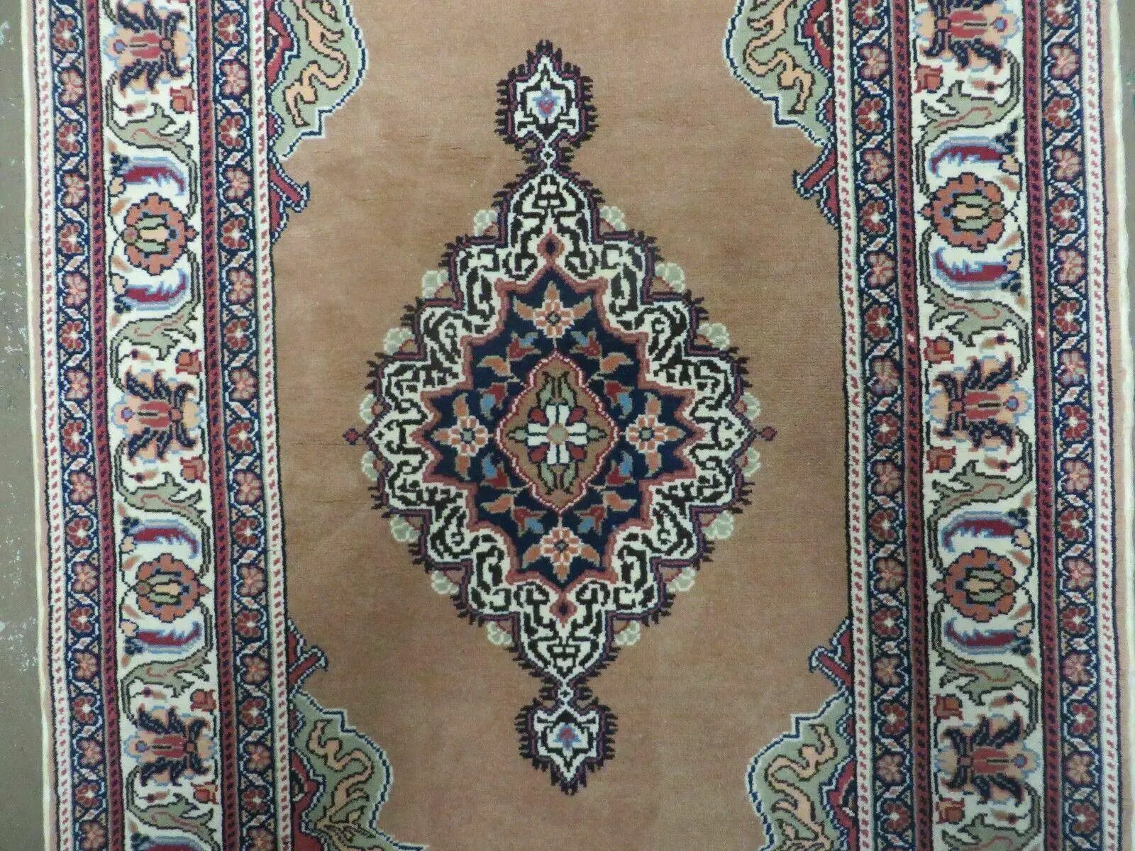 3' X 4' Vintage Handmade Turkish Kayseri Wool Cotton Rug Carpet Camel Hair Nice by Jewel Rugs
