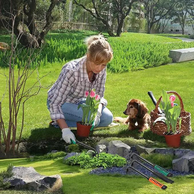 Gardening Hand Weeder Tools, Weeding Artifact Uprooting Weeding Tool, Durable Manganese Steel Hand Weeder Tool, Manual Multifunctional Weeders Gardening Tools for Yard and Garden (6 Teethes) by GreenHaven Gardens
