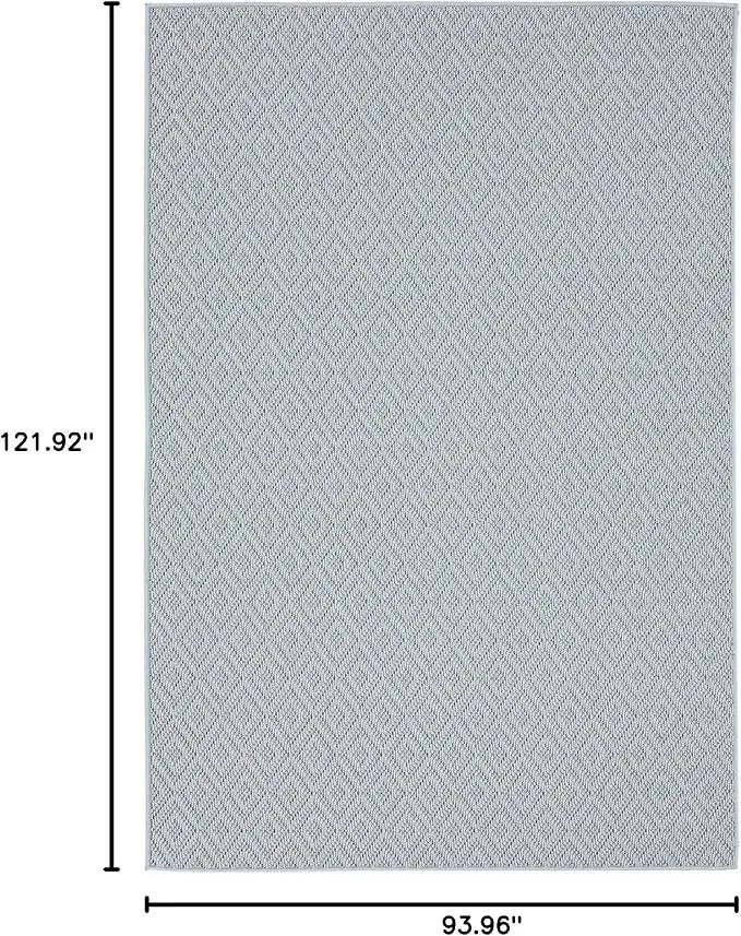 Home Dynamix Tripoli Lydia Indoor/Outdoor Area Rug 7'10"x10'2", Modern Blue by GreenHaven Gardens