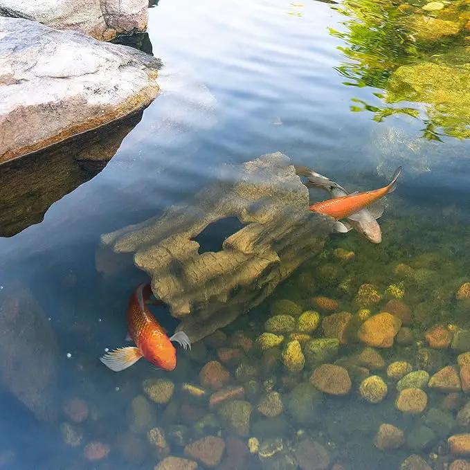 Aquascape 78324 Koi Predator Control Faux Log Fish Cave, Brown by GreenHaven Gardens