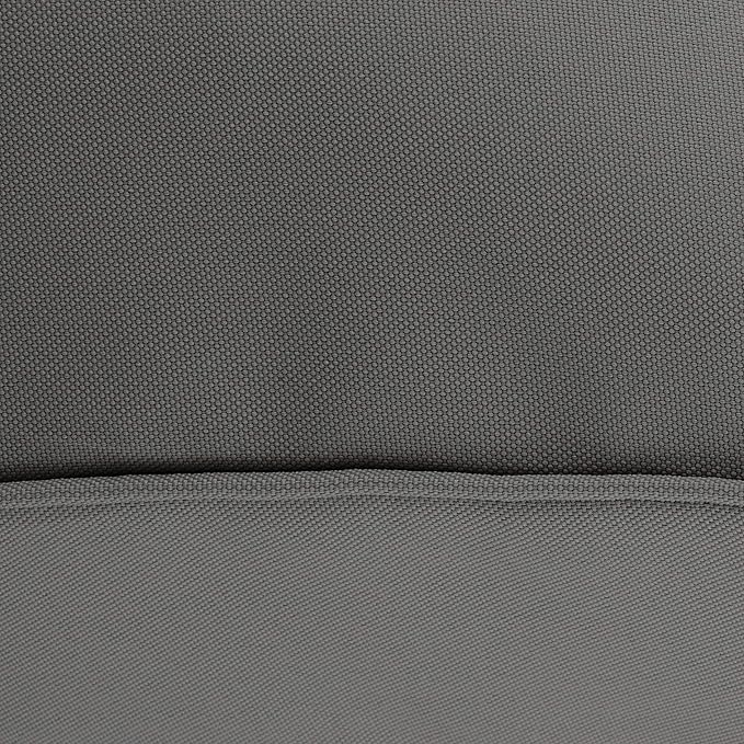 Classic Accessories Montlake Water-Resistant 19 x 20 x 4 Inch Patio Lounge Back Cushion, Light Charcoal Grey, Outdoor Loveseat Cushions by GreenHaven Gardens
