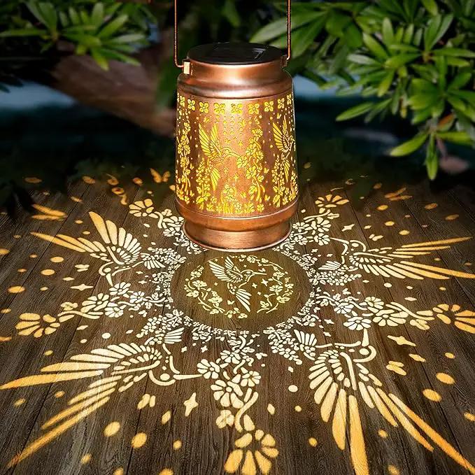 Outdoor Solar Waterproof Lantern Hummingbird Element Chandelier for Women mom Grandma Birthday Gift Memorial Gift Suitable for Balcony, Porch, Courtyard, Garden Decoration (Hummingbird) by GreenHaven Gardens