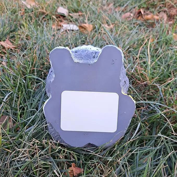 Stocky Bunny Garden Statue - Outdoor Key Hider for Garden, Porch or Patio - Magnetic Cover Key Hider by GreenHaven Gardens