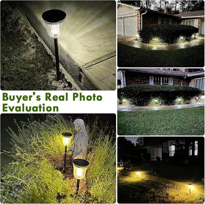 Solar Pathway Lights Super Bright 200 lumens with 2-in-1 Warm White and Daylight Modes, Solar Lights Outdoor Waterproof for Yard, Path, Sidewalk, Driveway or Walk Way Light(2 Pack) by GreenHaven Gardens