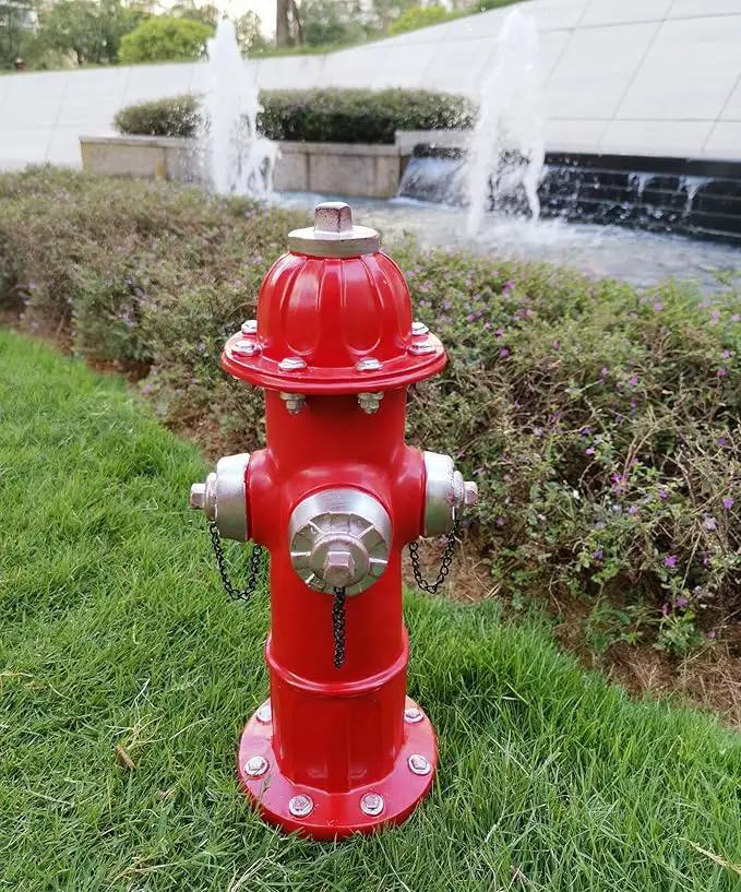 Fire Hydrant Garden Statue for Dogs to Pee On,Puppy Pee Post Training Tool Resin Statue,Indoor Outdoor Fire Hydrant Decor Figurines for Yard Art and Garden Lawn,The Perfect Firefighter Ideal Choice by GreenHaven Gardens