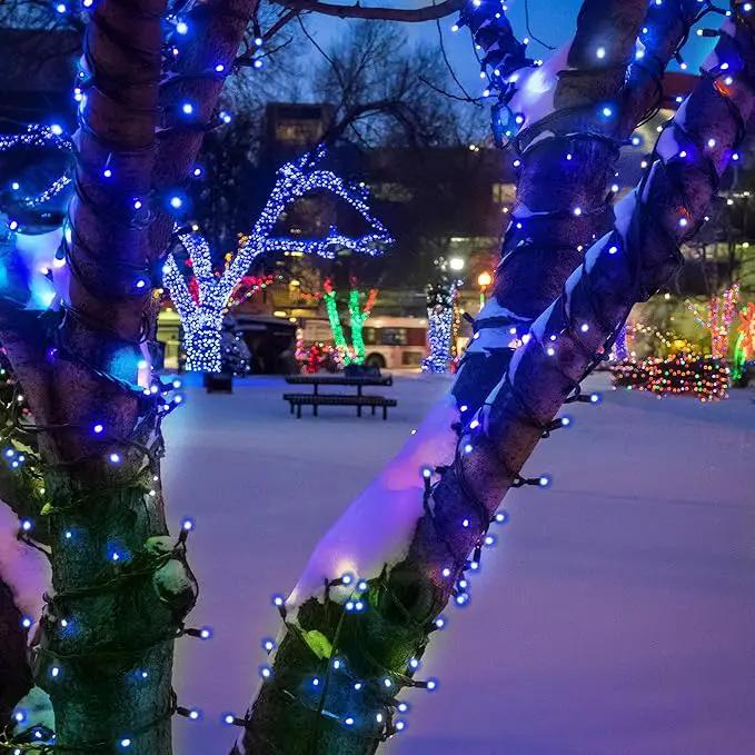 Christmas Lights,100 LED 39FT Outdoor/Indoor Christmas Lights Plug in with 8 Modes & Timer & Memory Function, Waterproof Christmas Lights Outdoor for Holiday Party Christmas Tree Decor by GreenHaven Gardens