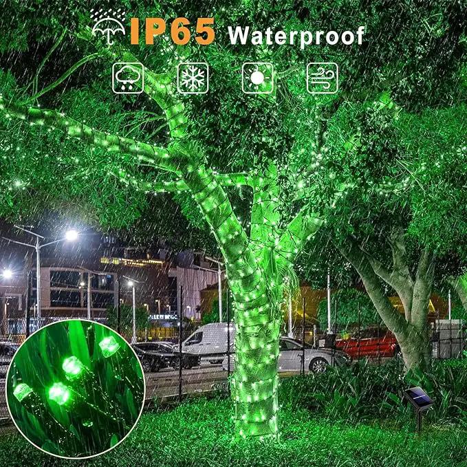 2 Pack Solar String Lights for Outside, Each 40Ft 120 LED Solar Lights Outdoor, 8 Modes Waterproof Solar Powered Twinkle Light for Backyard Patio Tree Party Garden Wedding Decoration, Green by GreenHaven Gardens