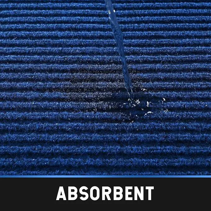 Profile Rubber Door Mat, 72x48inch, Heavy Duty, Entrance Doormat, Indoor and Outdoor, Waterproof, Easy Clean Shoe Scraper, Home Rug Welcome Mats for Entryway, Patio, Porch(Blue) by GreenHaven Gardens