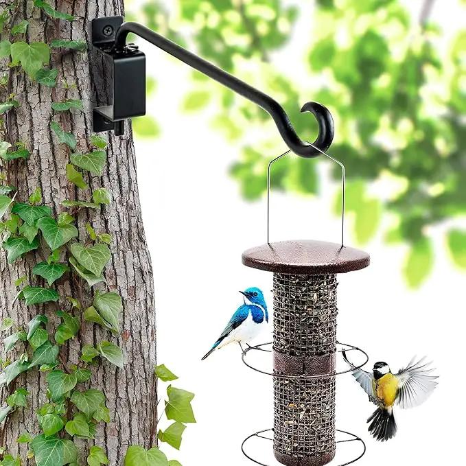 Qiang Ni Swivel Plant Hanger Bracket: Bird Feeder Hanger for Outdoor Wall Mount (16 - B, 16 Inch) by GreenHaven Gardens