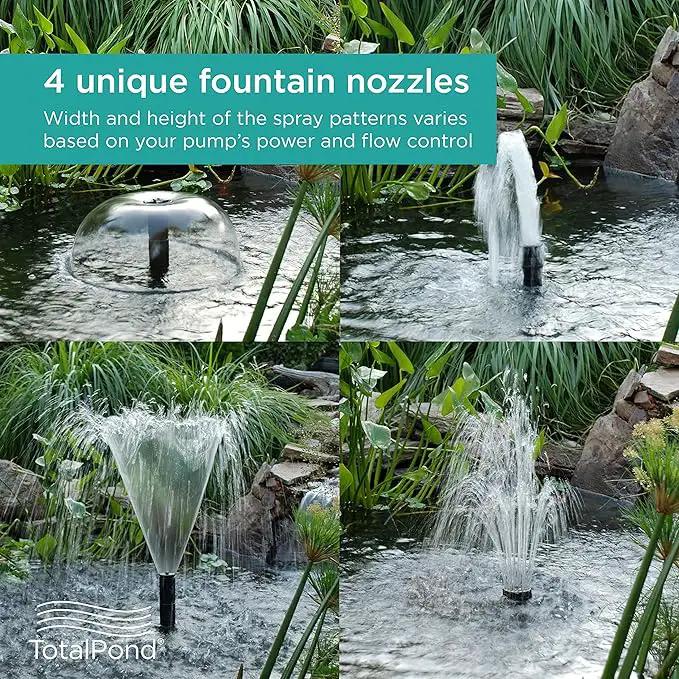 TotalPond Large Nozzle Kit Black Height : 7 Width : 4.02 Depth : 2.99 by GreenHaven Gardens