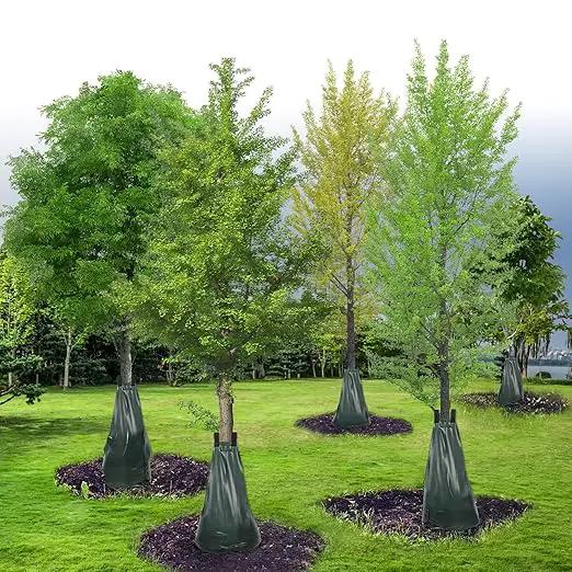 Tree Watering Bags 20 Gallon, Slow Release Gator Bags for Trees, Durable PVC Tree Drip Irrigation Bags with Heavy Duty Zipper, Deep Root Targeting - 5 Pack by GreenHaven Gardens