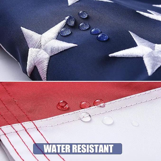 American Flag 3x5 Ft, USA US Flags Outdoor, Heavy Duty Durable, Embroidered Stars, Sewn Stripes and Brass Grommets by GreenHaven Gardens