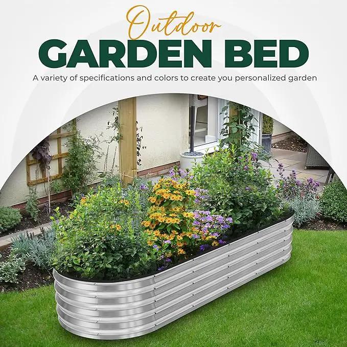 Utopia Home 2 Pack Galvanized Raised Garden Bed, 6ft x 2ft Lightweight Planter Boxes Outdoor with Easy Assembly, Large Garden Bed for Vegetables, Fruits, Flower - Silver by GreenHaven Gardens