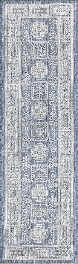 Keen Home Design Terrace Outdoor Runner Rug - 2x8 Washable Indoor/Outdoor Rug for Patio, Kitchen, Balcony, Beach, Garden, Deck and Porch, Size: 2'2"x7'7" by GreenHaven Gardens