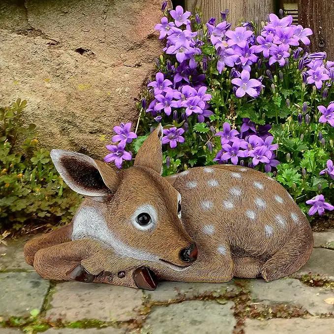 Design Toscano Hershel, the Forest Fawn Baby Deer Statue by GreenHaven Gardens