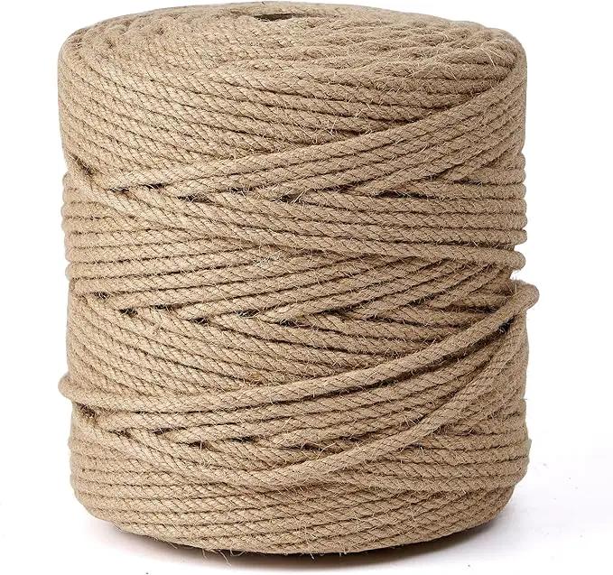 Natural Jute Twine,656 Feet 1/4 inch Hemp Twine Rope for Gift Wrapping Craft Plant Garden Christmas Handmade Arts Decoration Packing String Home Decor by GreenHaven Gardens