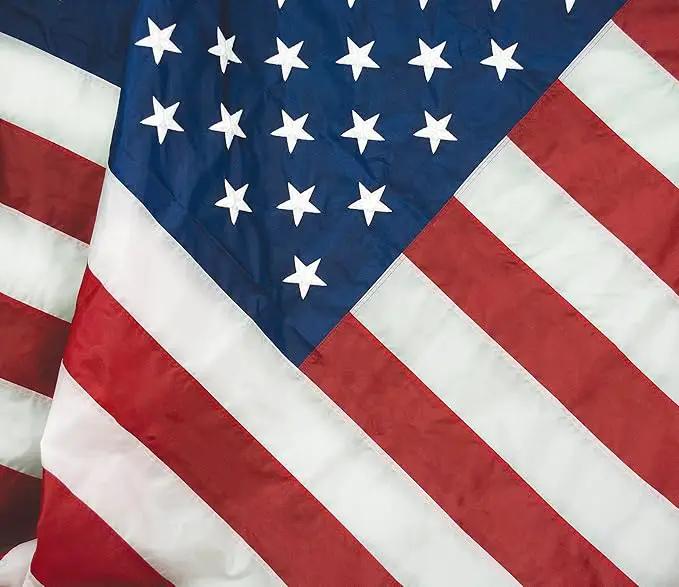 FlagSource FMAA Certified PolyExtra Polyester American Flag with Embroidered Stars and Sewn Stripes, Made in the USA, 4x6' by GreenHaven Gardens