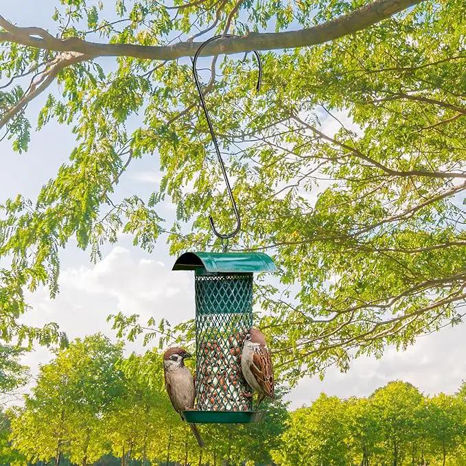 6 Pack 16 Inch Extra Large S Hooks for Hanging Plants, Rust-Proof Heavy Duty Tree Branch Hook Plant Hooks Outdoor for Hanging Bird Feeder,Patio,Indoor Uses by GreenHaven Gardens