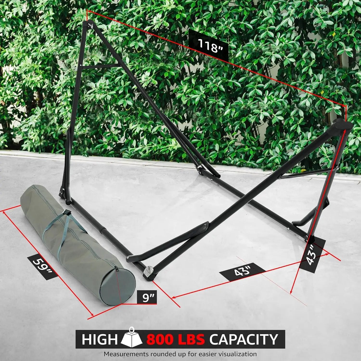 Tranquillo Unity Hammock Stand Large Size for Ultimate Relaxation by Megsu