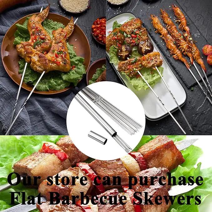 Charcoal Grills Commercial Quality Portable Multiple Size Hibachi BBQ Lamb Skewer Folded Camping Barbecue Grill for Garden Backyard Party Picnic Travel Outdoor Cooking Use(39.4x7.1x5.1 inch) by GreenHaven Gardens
