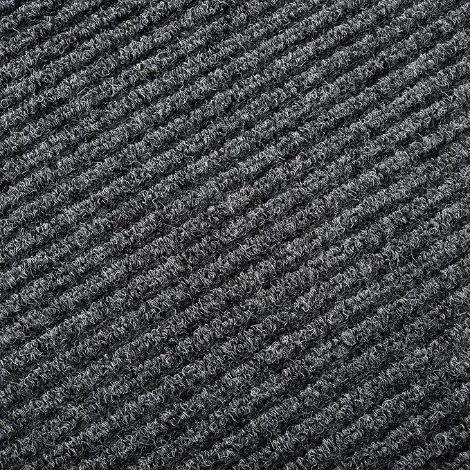 Profile Rubber Door Mat, 72x48inch, Heavy Duty, Entrance Doormat, Indoor and Outdoor, Waterproof, Easy Clean Shoe Scraper, Home Rug Welcome Mats for Entryway, Patio, Porch(Grey) by GreenHaven Gardens
