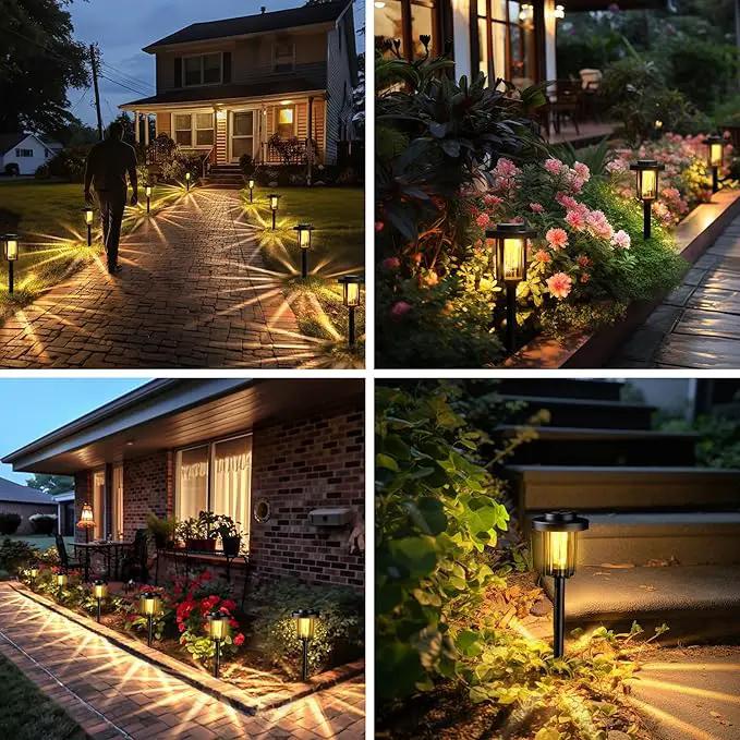 GIGALUMI Solar Pathway Lights Outdoor, 8Pack Gardening Light IP65 Waterproof Landscape Lighting for Yard and Walkway, Garden Decorations for Outside Patio Porch, Warm White by GreenHaven Gardens