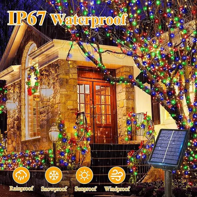 Ollny Solar String Lights Outdoor, 40FT 120LED Solar Fairy Lights, 8 Modes IP67 Waterproof Solar Light for Outside Yard Garden Patio Camping Wedding(Multicolor) by GreenHaven Gardens