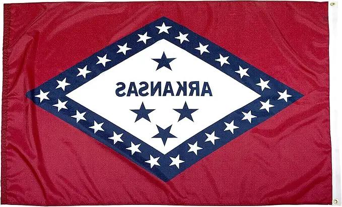 FlagSource Arkansas Nylon State Flag, Made in the USA, 3x5' by GreenHaven Gardens