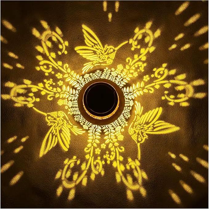 Hummingbird Solar Lanterns Outdoor Waterproof Hanging Solar Lights Hummingbird Gifts for Women Men Metal Decorative LED Hummingbird Lanterns for Garden Decor,Yard,Patio,Lawn,Tabletop,Pathway,Landscape by GreenHaven Gardens