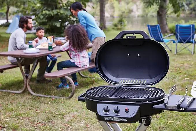Coleman RoadTrip 225 Portable Propane Grill, 2-Burner Gas Grill with Matchless Ignition & Adjustable Temperature Control, 11,000 BTUs of Power for Grilling, Tailgating, Camping, BBQ, & More by GreenHaven Gardens