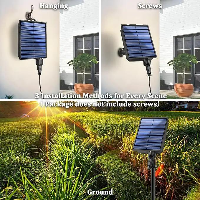 2-Pack 200FT Halloween Solar String Lights for Outside, 600 LED Extra-Bright Solar Light Outdoor with 19 Modes & Timer, Waterproof Fairy Solar Lights for Garden Patio Tree Decorations Orange & Purple