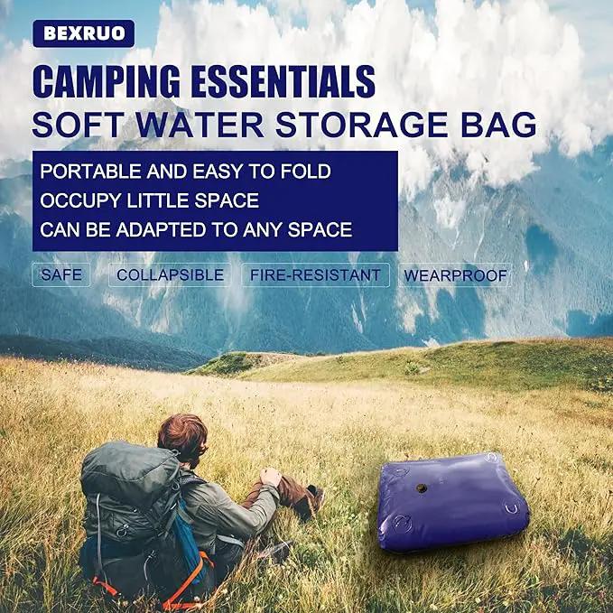 1000Gal Portable Water Storage Bladder, Foldable Large Capacity Container Water Tank, Agricultural Irrigation, Camping, Firefighting, Outdoor Household Water by GreenHaven Gardens