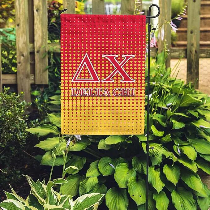 Delta Chi Licensed Flag Garden Flag Banner Yard Decor Outdoor Decoration (Delta Chi #4) by GreenHaven Gardens