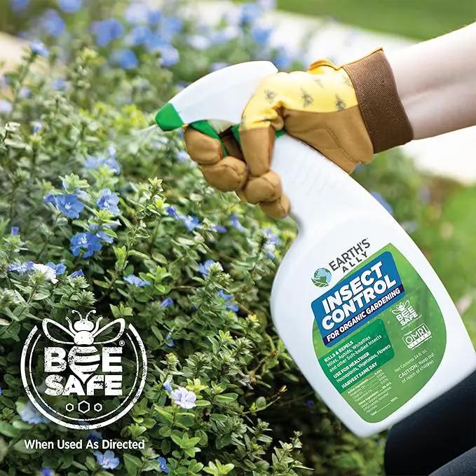 Earth's Ally Insect Control for Plants Ready-to-Use 24 oz | Safe Outdoor & Indoor Plant Insecticide, Spider Mite, Aphid & Mealybug Killer - Effective Spray for Organic Garden & Household Plants by GreenHaven Gardens