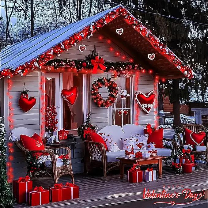 JMEXSUSS 500 LED Red Christmas Lights Outdoor, 173ft 8 Modes Christmas String Lights Plug in, Waterproof Red LED Lights for Indoor Tree Party Bedroom Xmas Halloween Decor by GreenHaven Gardens
