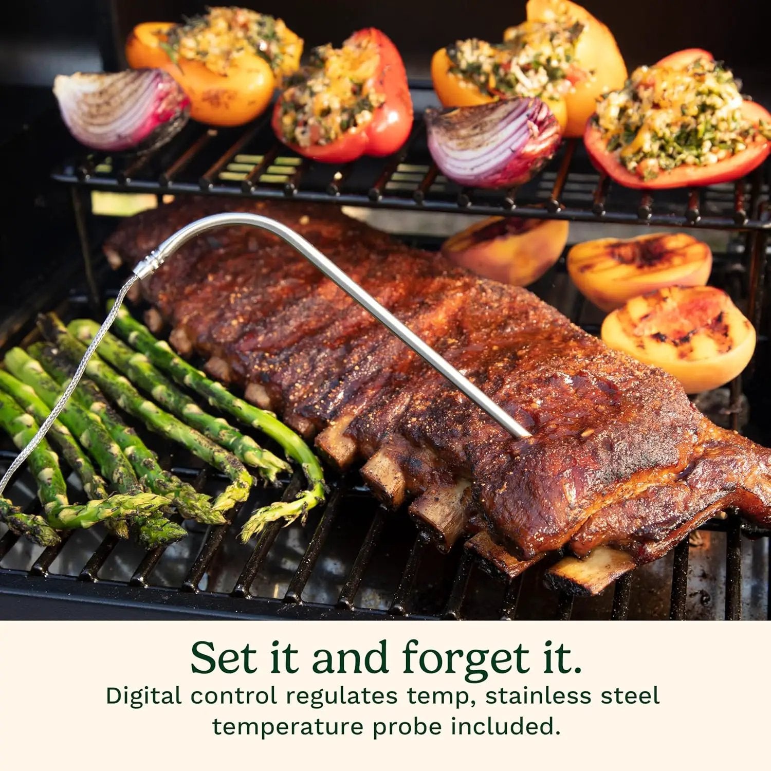 Cuisinart 8-in-1 Portable Wood Pellet Grill and Smoker, Compact for RV, Tailgates, Camping, and Backyard Cooking, Smoky Flavor, Versatile Meat Smoker by GreenHaven Gardens
